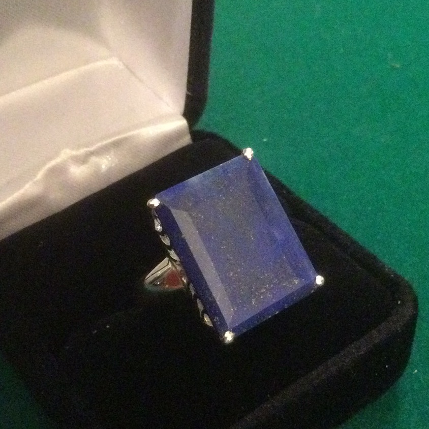Top Quality Genuine Royal Lapis Royal Ring
